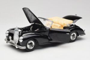 Mercedes 300 S W188 Cabriolet Sort Tchibo 1:18 36782 Metal — billede 2 af 8