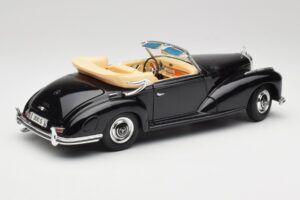 Mercedes 300 S W188 Cabriolet Sort Tchibo 1:18 36782 Metal — billede 3 af 8