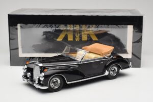 Mercedes 300 SC W188 Cabriolet Sort KK-Scale 1:18 KKDC180941 Metal — billede 6 af 6