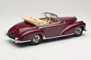 Mercedes 300 SC W188 Cabriolet Mørkrød KK-Scale 1:18 KKDC180942 Metal — billede 2 af 6