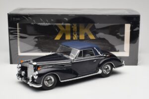 Mercedes 300 SC W188 Cabriolet Softtop Mørkeblå KK-Scale 1:18 KKDC180944 Metal — billede 6 af 6