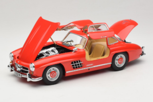 Mercedes 300 SL Gullwing Rød Minichamps 1:18 180039001 Metal — billede 2 af 8