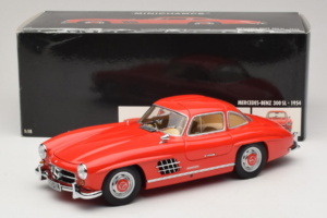 Mercedes 300 SL Gullwing Rød Minichamps 1:18 180039001 Metal — billede 8 af 8