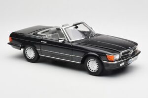 Mercedes 300 SL R107 Sort Pearl Forhandlerudgave Norev 1:18 B66040678 Metal — billede 8 af 10
