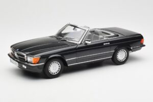 Mercedes 300 SL R107 Sort Pearl Forhandlerudgave Norev 1:18 B66040678 Metal