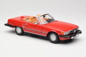 Mercedes 300 SL R107 Rød Norev 1:18 B66040623 Metal — billede 6 af 8