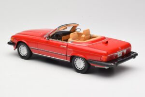 Mercedes 300 SL R107 Rød Norev 1:18 B66040623 Metal — billede 7 af 8