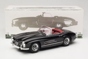 Mercedes 300 SL W198 Roadster Sort Minichamps 1:18 180039036 Metal — billede 8 af 8
