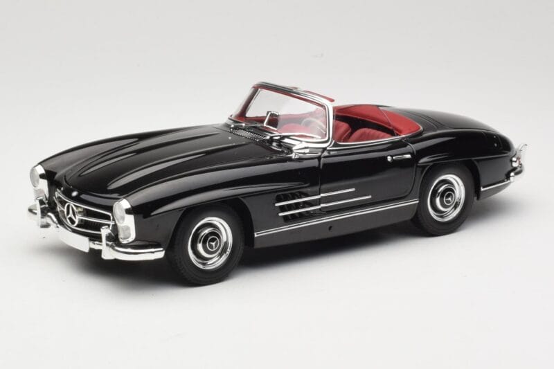 Mercedes 300 SL W198 Roadster Sort Minichamps 1:18 180039036 Metal