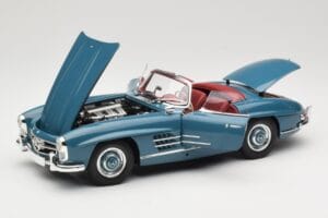 Mercedes 300 SL W198 Roadster Blå Minichamps 1:18 180039035 Metal — billede 2 af 8