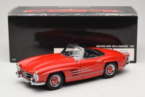 Mercedes 300 SL Roadster Rød Minichamps 1:18 180039031 Metal — billede 8 af 8