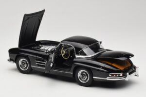 Mercedes 300 SL W198 Roadster With Hardtop Sort Minichamps 1:18 180039040 Metal — billede 5 af 8