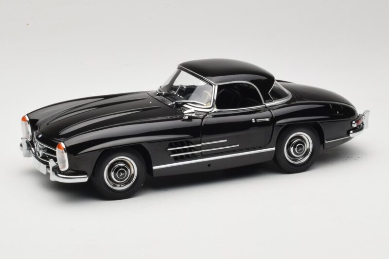 Mercedes 300 SL W198 Roadster With Hardtop Sort Minichamps 1:18 180039040 Metal