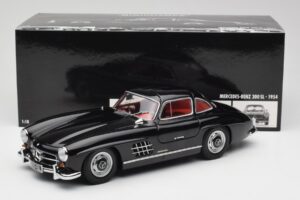 Mercedes 300 SL W198 Sort Minichamps 1:18 180039004 Metal — billede 8 af 8