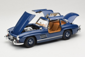 Mercedes 300 SL W198 Blå Norev 1:18 183852 Metal — billede 2 af 8