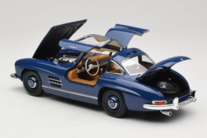 Mercedes 300 SL W198 Blå Norev 1:18 183852 Metal — billede 5 af 8