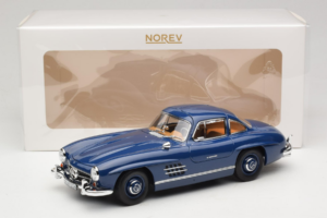 Mercedes 300 SL W198 Blå Norev 1:18 183852 Metal — billede 8 af 8