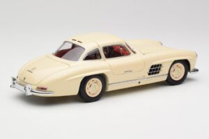 Mercedes 300 SL W198 Creme Med Rødt Interiør Minichamps 1:18 180039002 Metal — billede 3 af 8