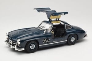 Mercedes 300 SL W198 Gullwing Mørkeblå Minichamps 1:18 110037216 Metal — billede 2 af 8
