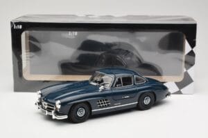 Mercedes 300 SL W198 Gullwing Mørkeblå Minichamps 1:18 110037216 Metal — billede 8 af 8