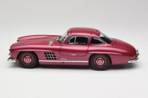 Mercedes 300 SL W198 Ildrød Minichamps 1:18 180039008 Metal — billede 4 af 8