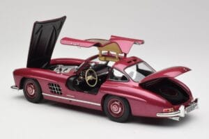 Mercedes 300 SL W198 Ildrød Minichamps 1:18 180039008 Metal — billede 5 af 8