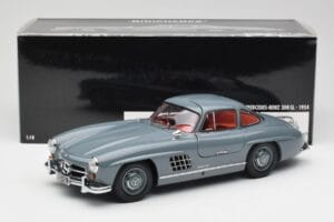 Mercedes 300 SL W198 Graphite Grå Minichamps 1:18 180039005 Metal — billede 8 af 8