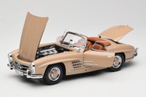 Mercedes 300 SL W198 Roadster Lysebrun Minichamps 1:18 180039032 Metal — billede 2 af 8