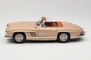 Mercedes 300 SL W198 Roadster Lysebrun Minichamps 1:18 180039032 Metal — billede 4 af 8