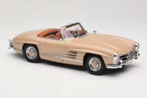 Mercedes 300 SL W198 Roadster Lysebrun Minichamps 1:18 180039032 Metal — billede 6 af 8
