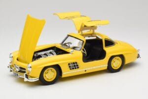 Mercedes 300 SL W198 Lysgul Minichamps 1:18 180039009 Metal — billede 2 af 8