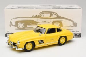 Mercedes 300 SL W198 Lysgul Minichamps 1:18 180039009 Metal — billede 8 af 8