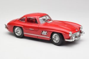 Mercedes 300 SL W198 Red Metallic Bburago 1:18 3013-M1 Metal — billede 6 af 8