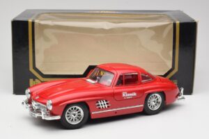 Mercedes 300 SL W198 Red Metallic Bburago 1:18 3013-M1 Metal — billede 8 af 8