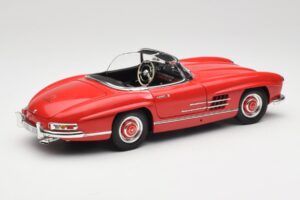 Mercedes 300 SL W198 Roadster Rød Med Hardtop Minichamps 1:18 180039041 Metal — billede 3 af 8