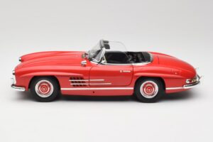 Mercedes 300 SL W198 Roadster Rød Med Hardtop Minichamps 1:18 180039041 Metal — billede 4 af 8