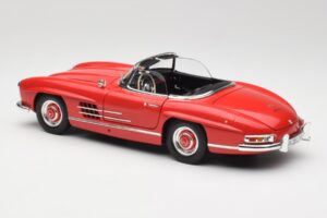Mercedes 300 SL W198 Roadster Rød Med Hardtop Minichamps 1:18 180039041 Metal — billede 7 af 8