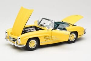 Mercedes 300 SL W198 Roadster Hardtop Signal Yellow Minichamps 1:18 180039044 Metal — billede 2 af 9