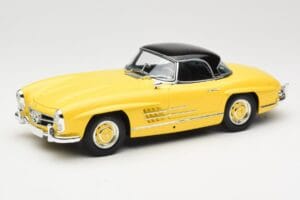 Mercedes 300 SL W198 Roadster Hardtop Signal Yellow Minichamps 1:18 180039044 Metal — billede 3 af 9