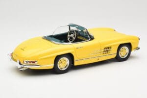 Mercedes 300 SL W198 Roadster Hardtop Signal Yellow Minichamps 1:18 180039044 Metal — billede 4 af 9
