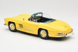 Mercedes 300 SL W198 Roadster Hardtop Signal Yellow Minichamps 1:18 180039044 Metal — billede 8 af 9