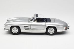 Mercedes 300 SL W198 Roadster Silver Metallic Minichamps 1:18 180039030 Metal — billede 4 af 8