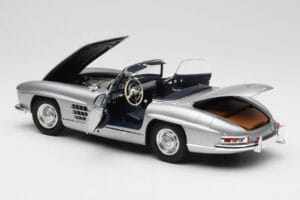 Mercedes 300 SL W198 Roadster Silver Metallic Minichamps 1:18 180039030 Metal — billede 5 af 8