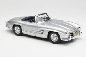 Mercedes 300 SL W198 Roadster Silver Metallic Minichamps 1:18 180039030 Metal — billede 6 af 8