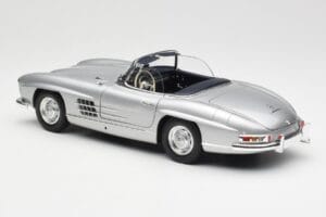Mercedes 300 SL W198 Roadster Silver Metallic Minichamps 1:18 180039030 Metal — billede 7 af 8