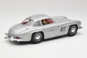 Mercedes 300 SL W198 Gullwing Silver Grå Bburago 1:18 3513 Metal — billede 3 af 8