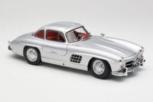 Mercedes 300 SL W198 Gullwing Sølv Metallic Minichamps 1:18 B66040379 Metal — billede 6 af 8