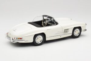 Mercedes 300 SL W198 Roadster Hvid Med Soft Top Minichamps 1:18 180039034 Metal — billede 4 af 9
