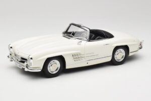 Mercedes 300 SL W198 Roadster Hvid Med Soft Top Minichamps 1:18 180039034 Metal