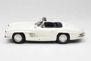 Mercedes 300 SL W198 Roadster Hvid Med Soft Top Minichamps 1:18 180039034 Metal — billede 5 af 9